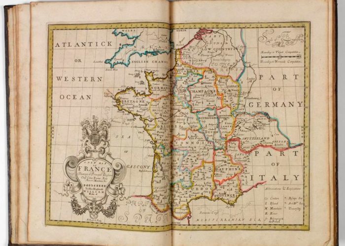 Title page of P001147974: A new sett of maps both of antient and present geography, 1714 in Armagh Robinson Library