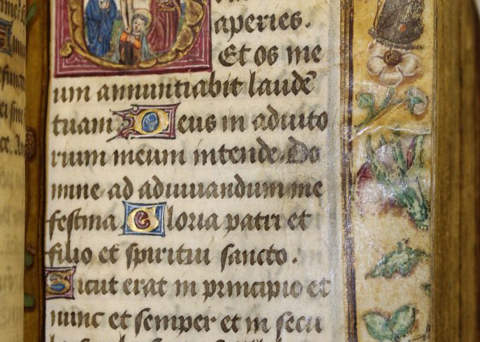 Illumanted page from P002473153: Book of Hours (1400-1500) in Armagh Robinson Library