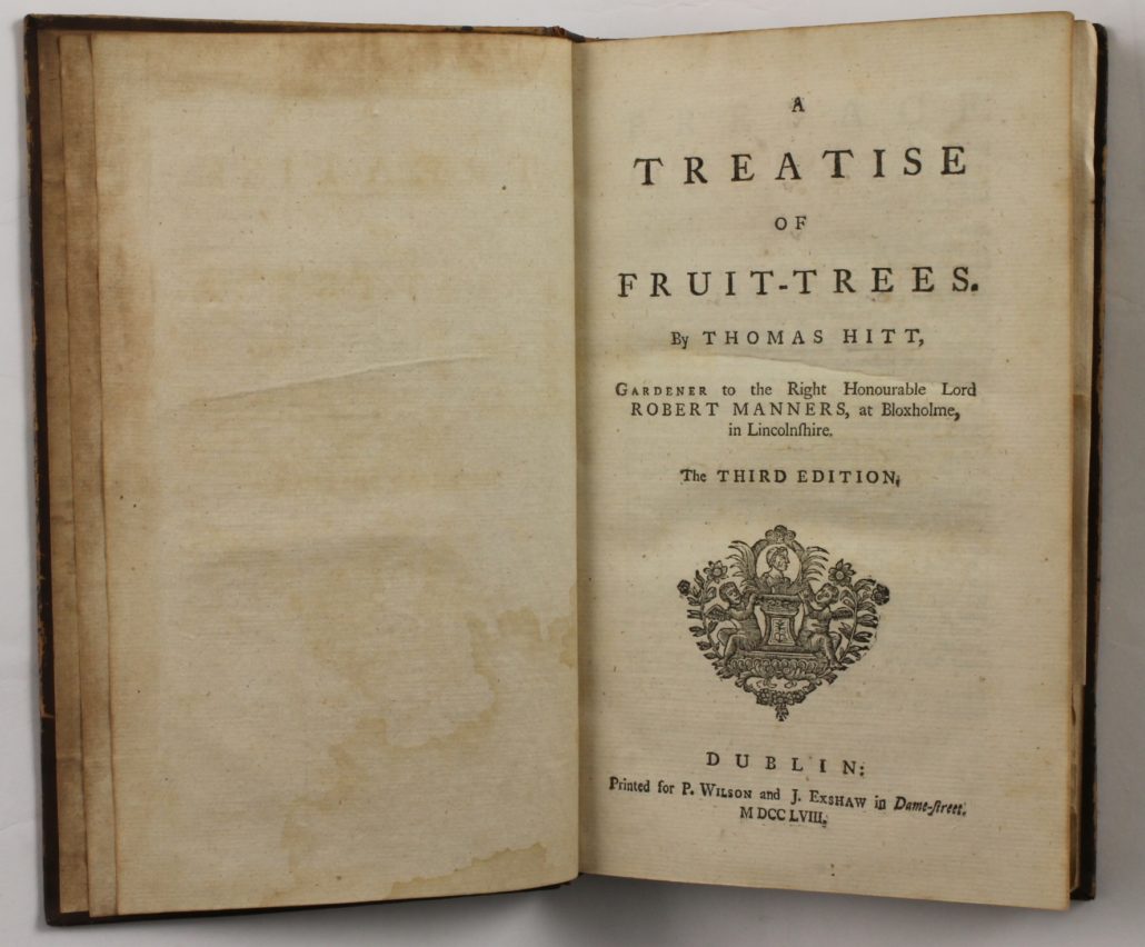 Title page of A Treatise of Fruit-Trees