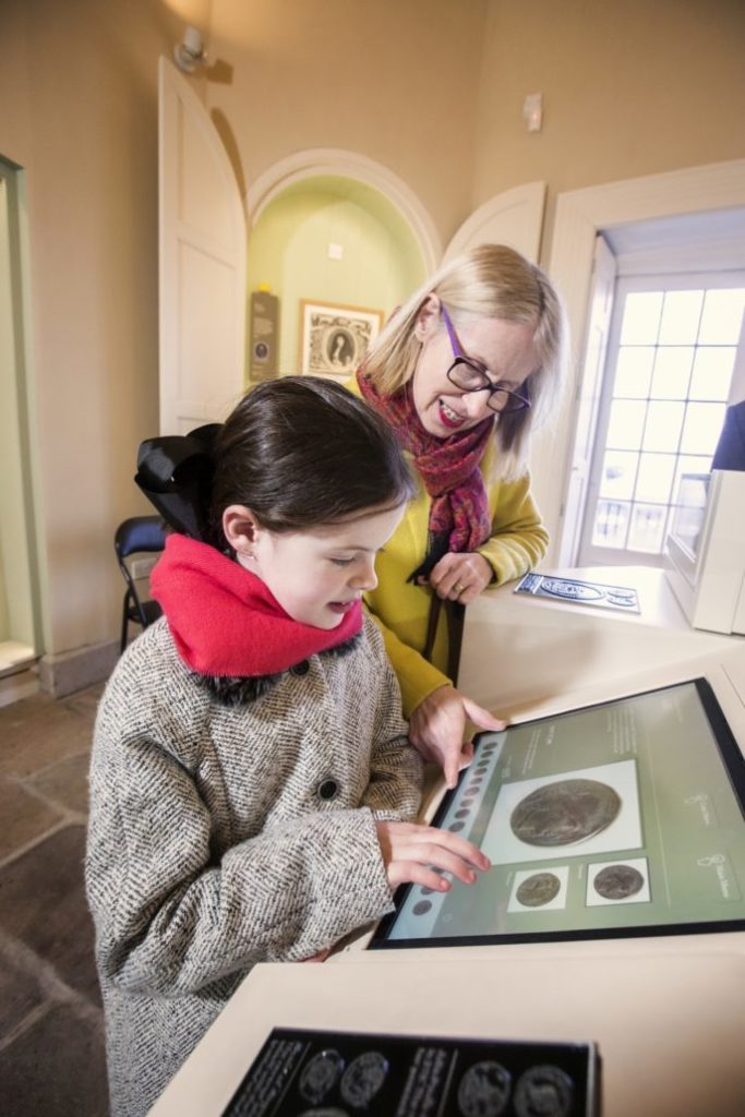 Exploring the collections at No 5 Vicars' Hill through touch screens