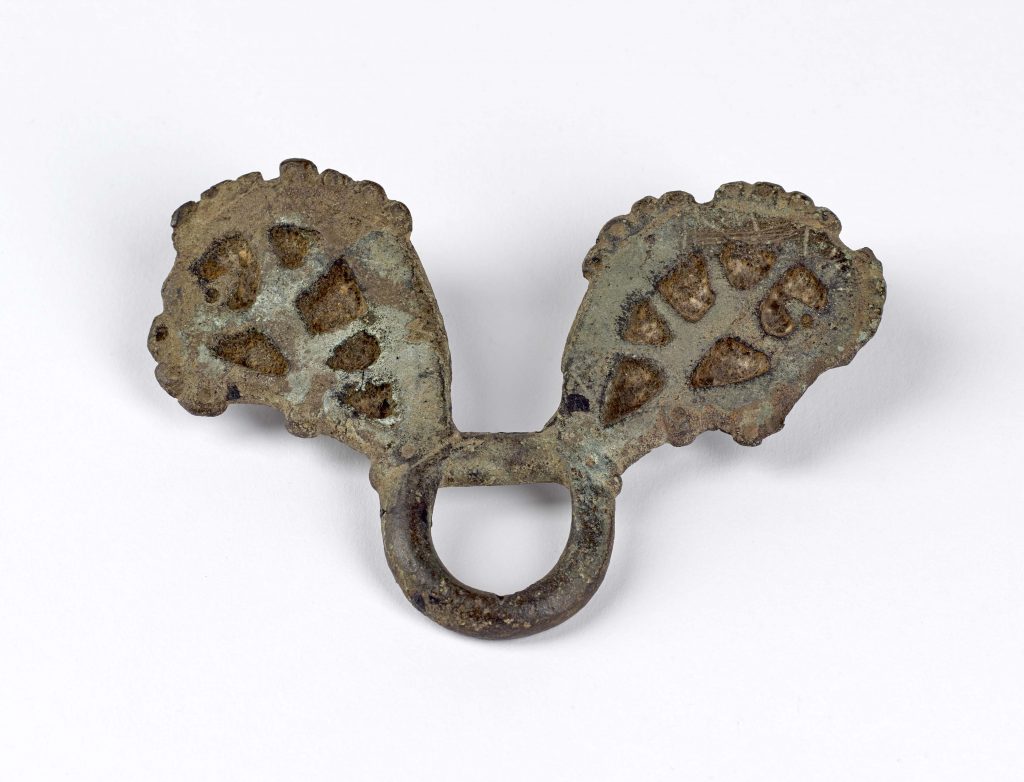 Bronze cheeck-pieceCirca AD 1200