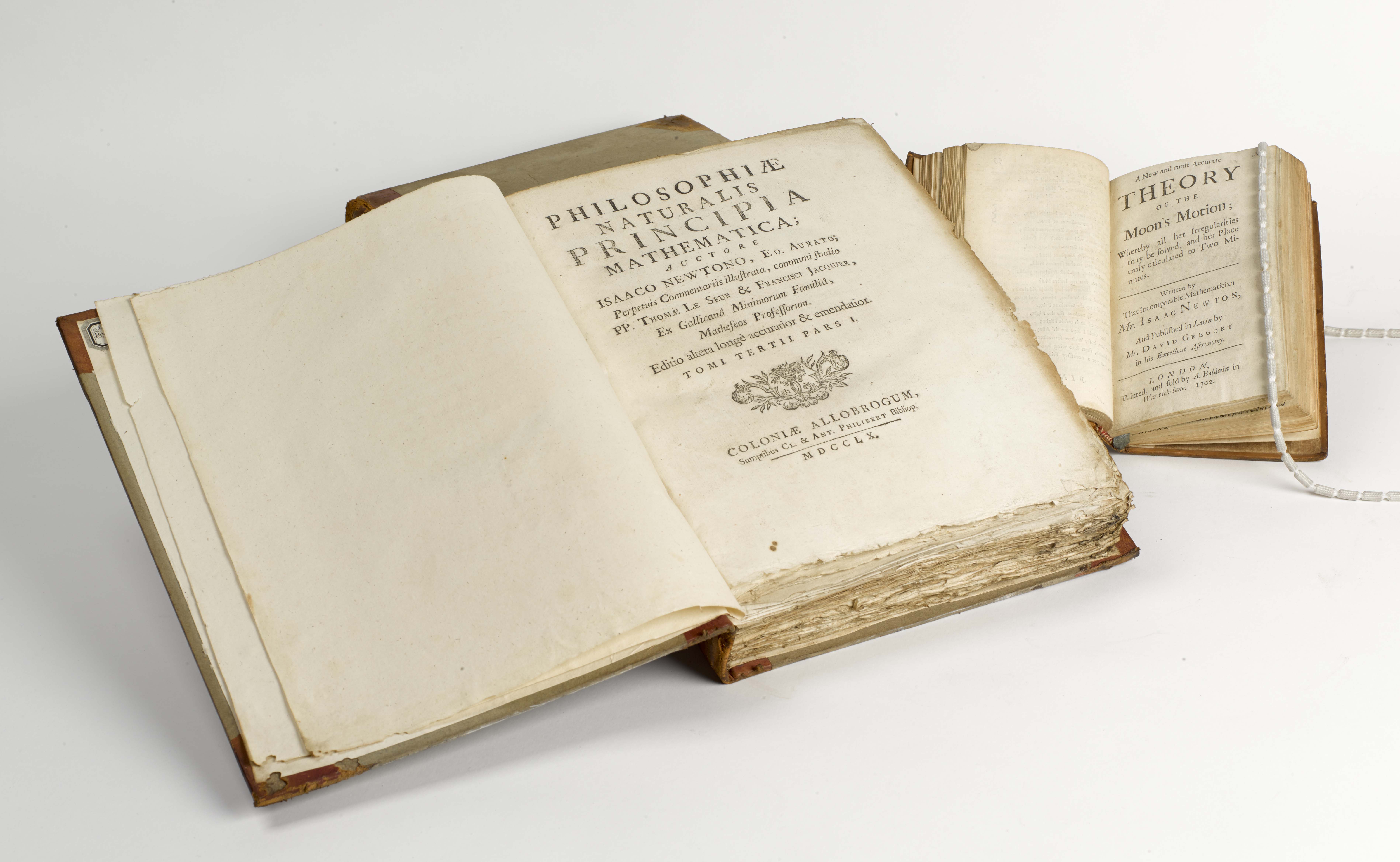 Title page from the 1760 edition of Philosophiae Naturalis Principia Mathematica by Isaac Newton