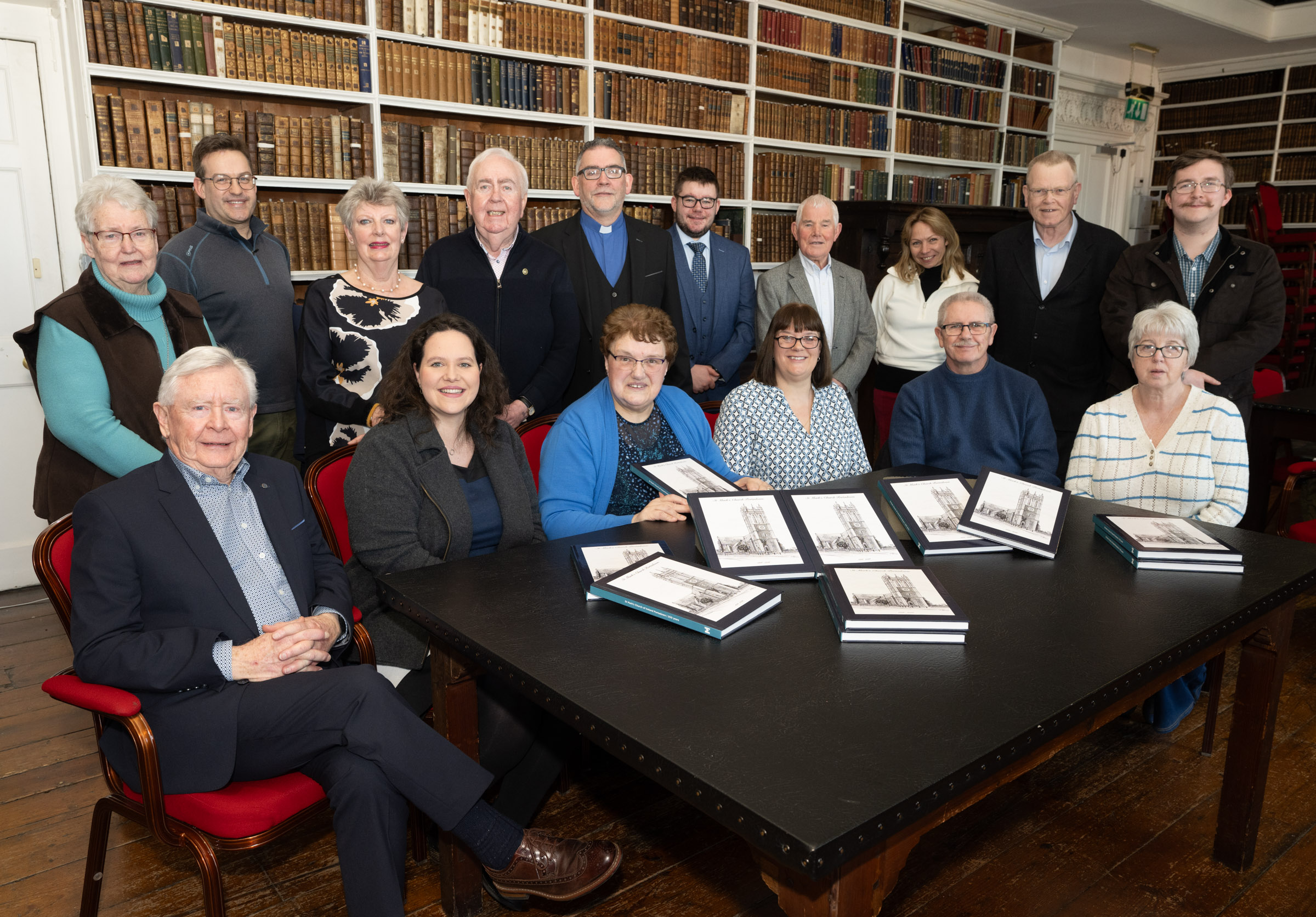Members of St Mark’s Parish, Portadown who attended the book launch in Armagh Robinson Library.