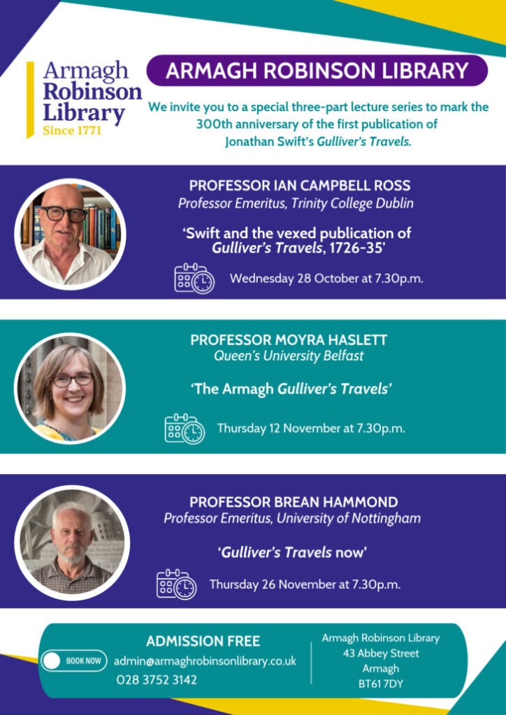Progremme overview of the Gulliver's 300 lecture series